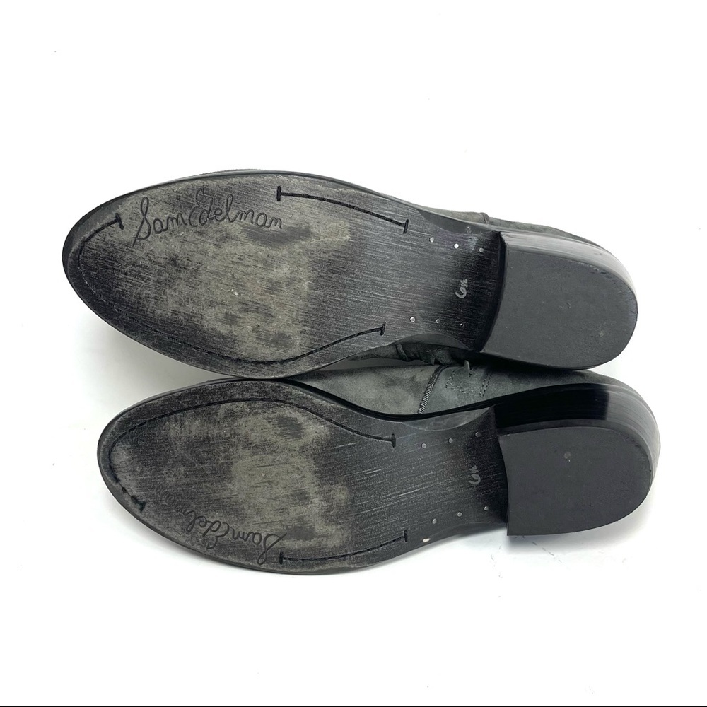 Sam Edelman Petty Women’s Ankle Boots Gray Suede Size‎ 6.5 - Picture 10 of 12